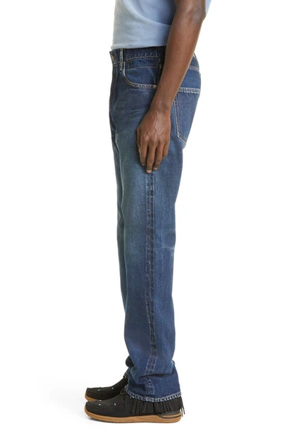 Shop Visvim Social Sculpture 01 Damaged Slim Jeans In L32 Blue