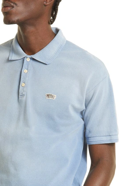 Shop Visvim Jumbo Weller Cotton Polo In Blue