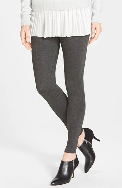 Shop Lyssé Center Seam Ponte Leggings In Charcoal