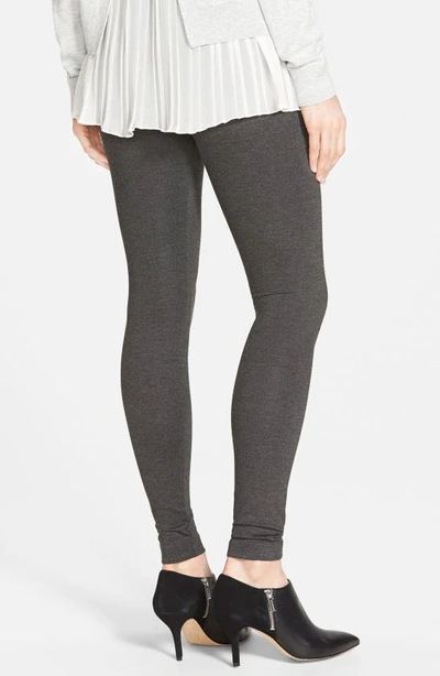 Shop Lyssé Center Seam Ponte Leggings In Charcoal