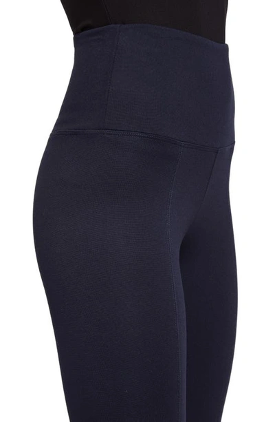 Shop Lyssé Center Seam Ponte Leggings In Midnight