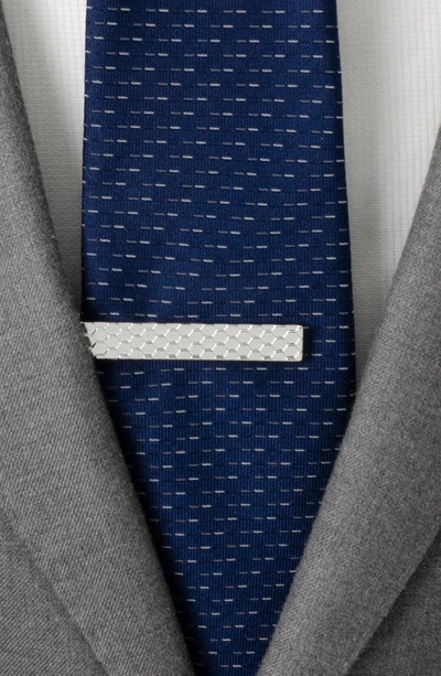 Shop Cufflinks, Inc Honeycomb Tie Clip In Silver