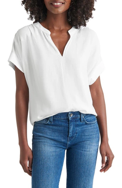 Shop Splendid Wynne Crepe Blouse In White