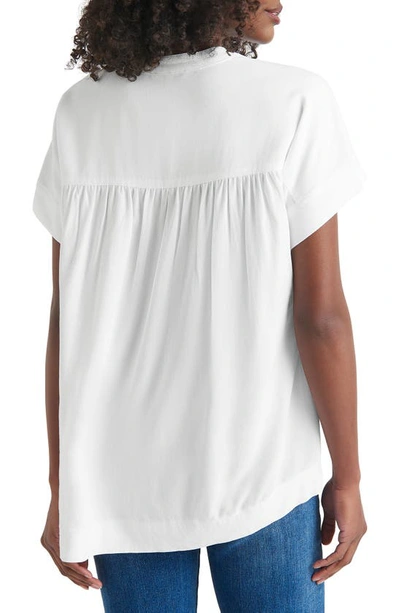 Splendid Wynne Crepe Blouse In White