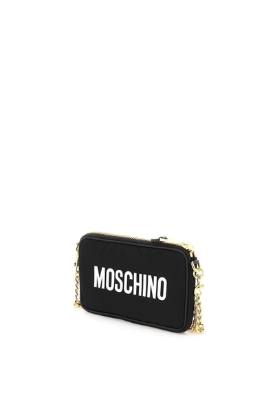 Shop Moschino 'teddy Mirror' Mini Bag With Chain