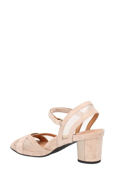 Shop L'amour Des Pieds Mahiya Block Heel Sandal In Taupe