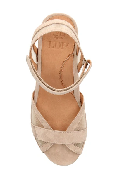 L'amour Des Pieds Mahiya Block Heel Sandal In Taupe
