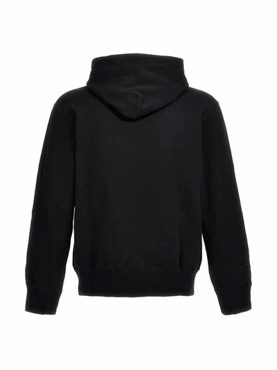 Shop Comme Des Garçons Play Double Heart Sweatshirt Black