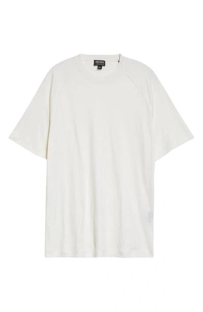 Zegna High Performance Wool T-shirt In White
