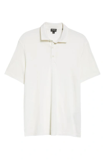 Zegna Pole In White