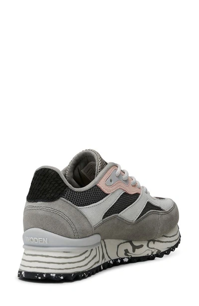 Shop Woden Sophie Marble Sneaker In 051 Dark Grey