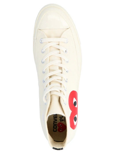 Shop Comme Des Garçons Play Play Sneakers White