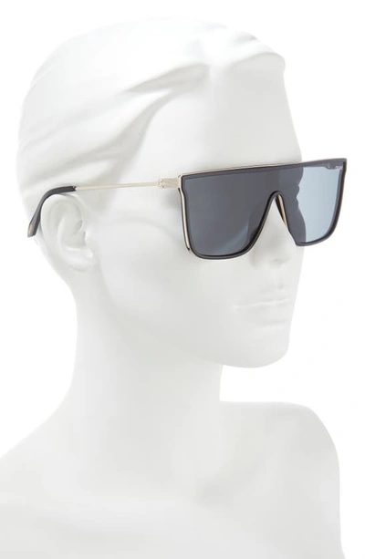 Shop Quay Nightfall Remixed 49mm Polarized Shield Sunglasses In Black/ Black Polarized