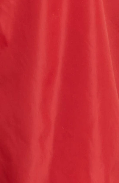 Shop Moncler Technical Nylon Swim Trunks In Red