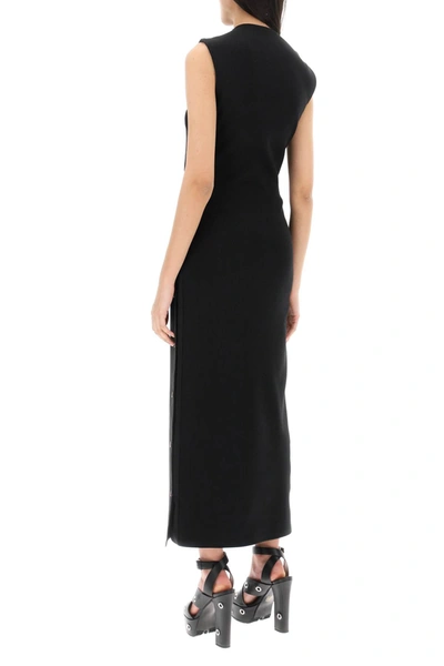 Shop Y/project Dual Material Maxi Dress With Snap Panels