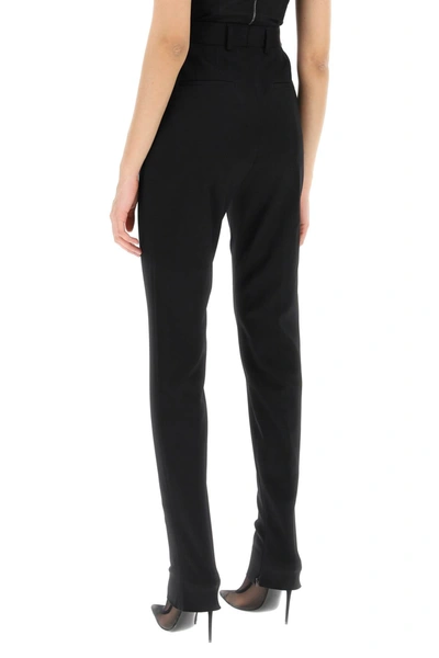 Shop Dolce & Gabbana Slim Trousers With Zip Cuffs