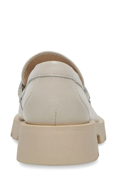 Shop Dolce Vita Elias Loafer In Off White Crinkle Patent