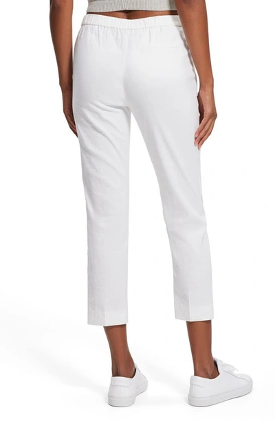 Shop Theory Treeca Linen Blend Pull-on Pants In White