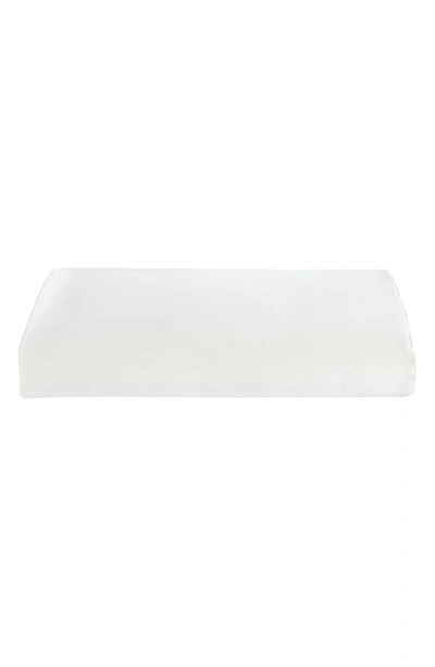 Shop Lunya Washable Silk Fitted Sheet In Tranquil White