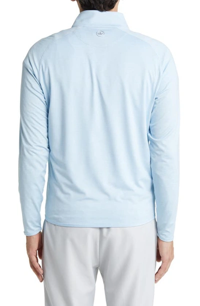 Shop Peter Millar Crown Crafted Stealth Performance Quarter Zip Pullover In Blue Frost