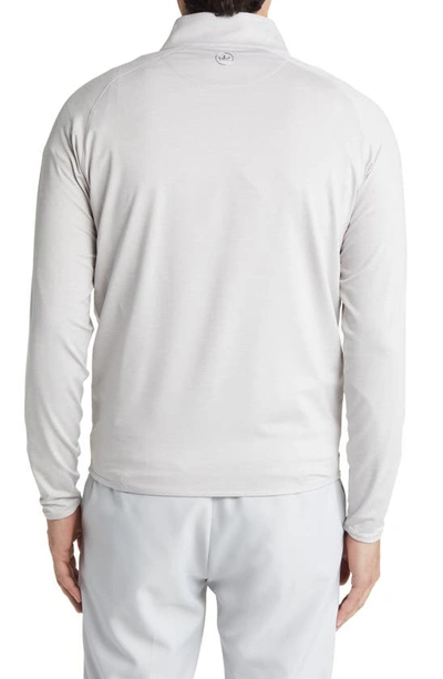 Shop Peter Millar Crown Crafted Stealth Performance Quarter Zip Pullover In British Grey