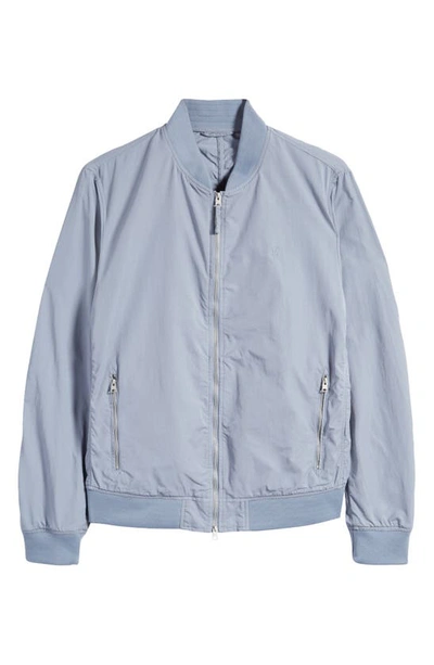 Shop Allsaints Bassett Bomber Jacket In Cloudy Blue