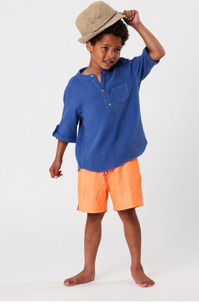 Shop Snapper Rock Kids' Tangerine Volley Board Shorts In Orange