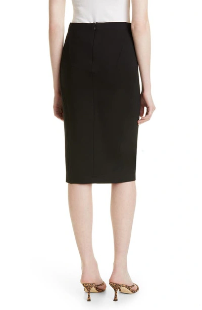 Shop Donna Karan Sculpted Pencil Skirt In Black