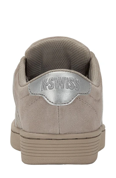 Shop K-swiss Court Pro Ii Sde Sneaker In Chateau Gray/ Silver