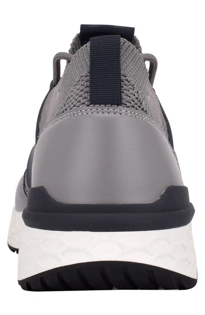 Shop Calvin Klein Arnel Knit Upper Sneaker In Grey / Blazer