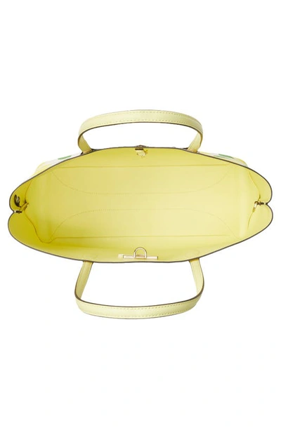 Kate Spade All Day Lemon Toss Print Tote In Parchment Multi