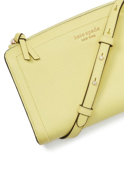 Shop Kate Spade Knott Small Leather Crossbody Bag In Suns Out