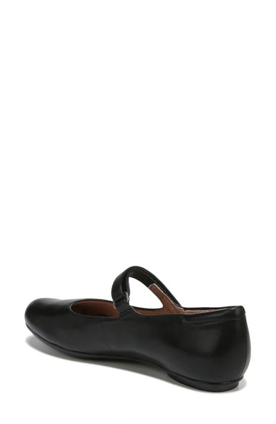 Shop Naturalizer Maxwell Mary Jane Flat In Black Leather