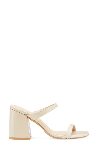 Stuart Weitzman Flareblock 85 Slide Sandal In Dune
