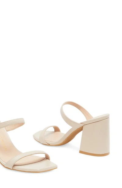Stuart Weitzman Flareblock 85 Slide Sandal In Dune