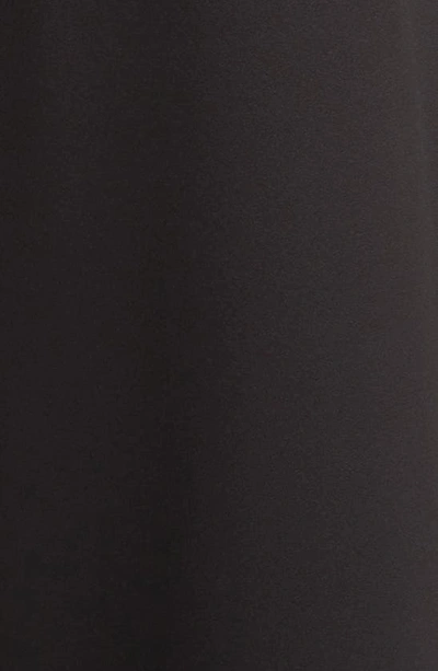 Shop Elliatt Amari Off The Shoulder Wide Leg Satin Jumpsuit In Black