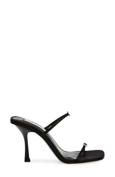 Shop Steve Madden Aislinn Slide Sandal In Black Satin