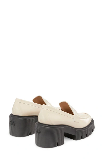 Shop Stuart Weitzman Soho Loafer In Dune Spazzolato Leather