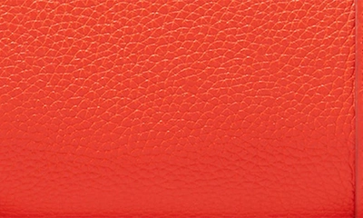 Shop Marc Jacobs The Leather Medium Tote Bag In Electric Orange