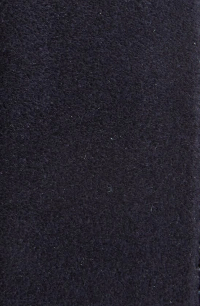 Ferragamo Double Gancio Suede Belt In Navy