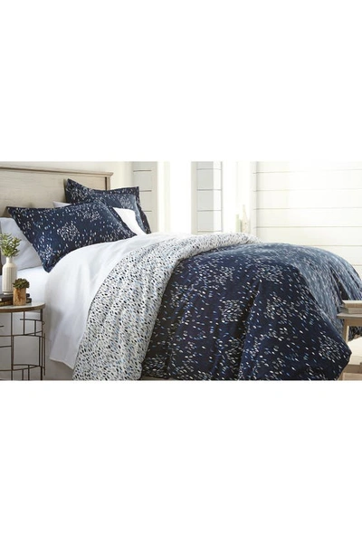 Southshore Fine Linens Luxury Premium Collection Oversized Comforter Set In Botanical Leaves Blue