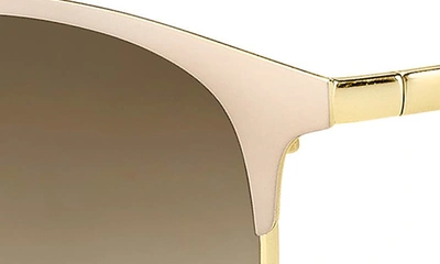 Shop Kate Spade 54mm Dlaceyfs Round Sunglasses In Pink Gold/ Brown Gradient