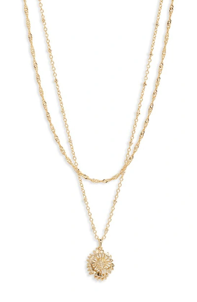Shop Kendra Scott Brielle Layered Necklace In Gold
