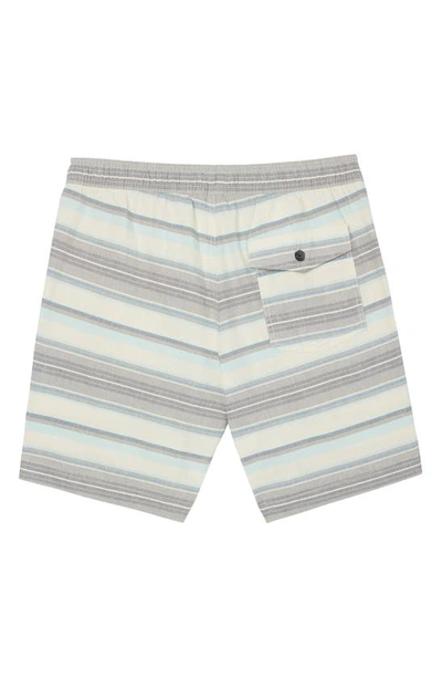 Shop O'neill Low Key Elastic Waist Drawstring Shorts In Cream