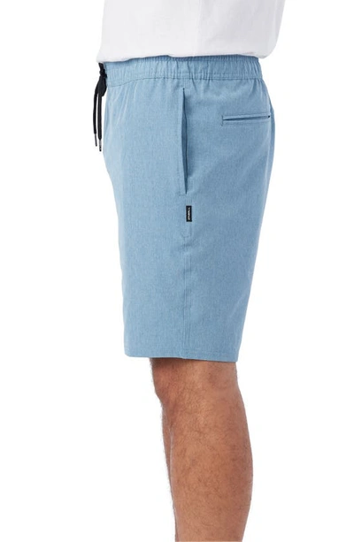Shop O'neill Reserve Drawstring Waist Shorts In Blue Shadow
