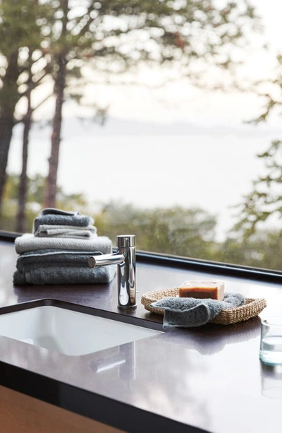 Coyuchi Air Weight Organic 6 Piece Towel Set In Steel Blue
