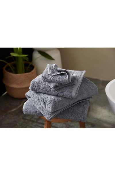 Coyuchi Air Weight Organic 6 Piece Towel Set In Steel Blue