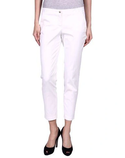 Shop Tru Trussardi Casual Pants In White