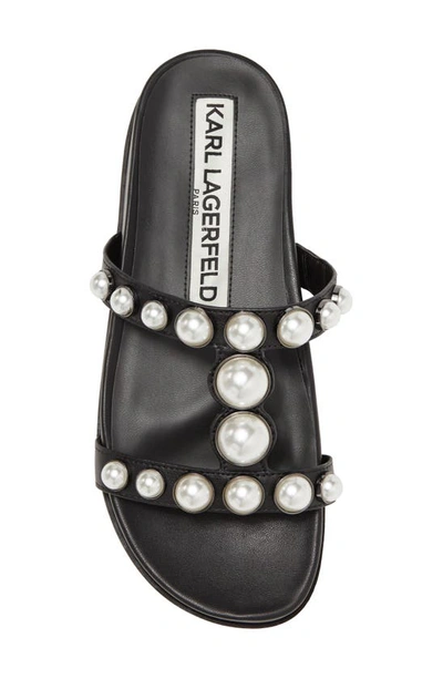 Karl Lagerfeld Blithe Slide Sandal In Black