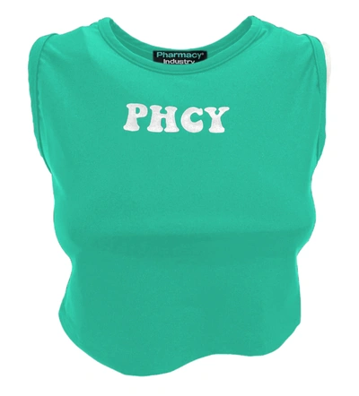Shop Pharmacy Industry Green Polyamide Tops &amp; Women's T-shirt